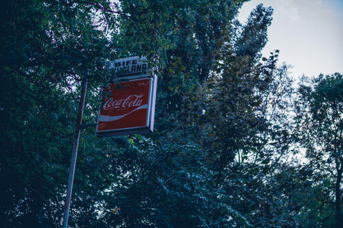 Old coke sign